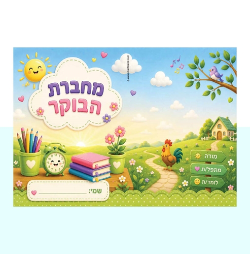 עטיפה למחברת הבוקר